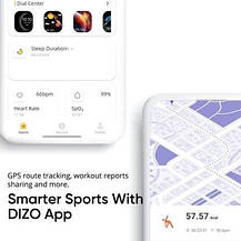 Смарт-годинник DIZO Watch 2 Sports (від realme TechLife) (синій ремінець, вільний розмір), Amazon, Німеччина, фото 3