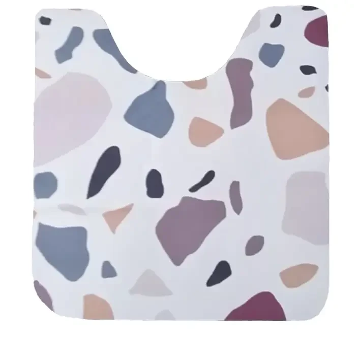 Діатомітовий килимок у туалет під унітаз на гумовій основі 50*50 см см v11, фото 1