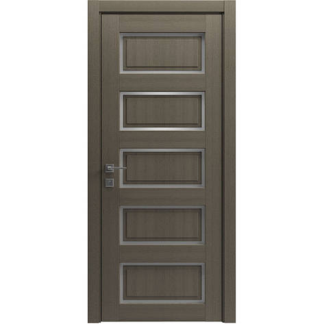 Двері колекції Style модель "Style-05" ПГ (з вставкою зі скла) Дуб сірий, фото 1