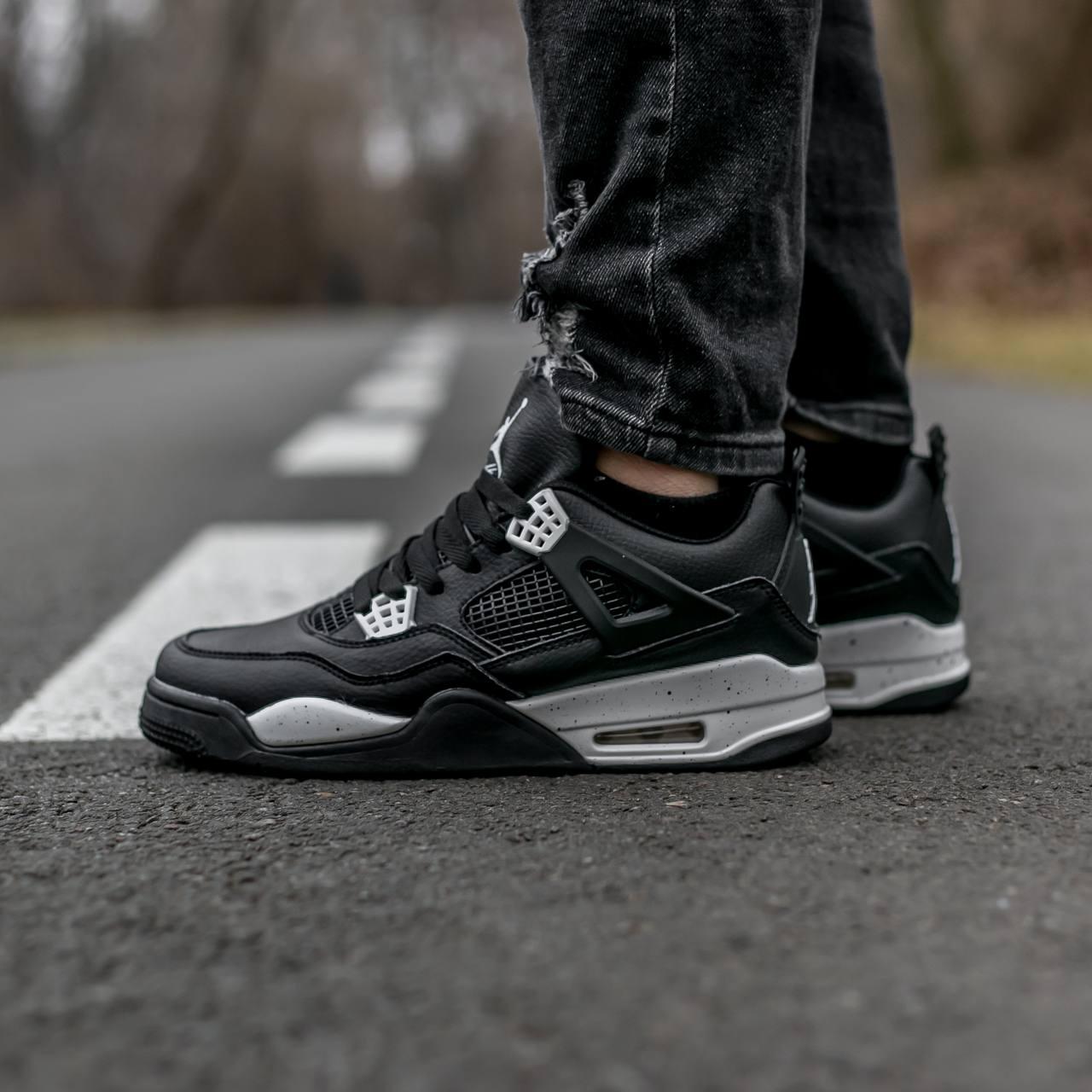 Nike Air Jordan Retro 4 Oreo Black White