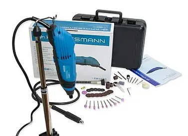 Гравер Kraissmann 150 SGW 42 (42 насадки, гнучкий вал, штатив, кейс)