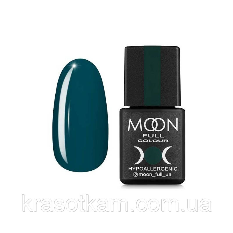 Гель-лак Moon Full No217 синьо-зелений, 8 мл.