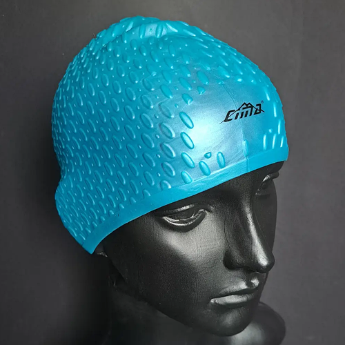 Силиконовая шапочка для плавания для длинных волос женская плавательная ...