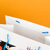 Пакет подарунковий жіночий 220*120*260 мм Подарункові пакети до 8 Березня з ручками шнурками, фото 4