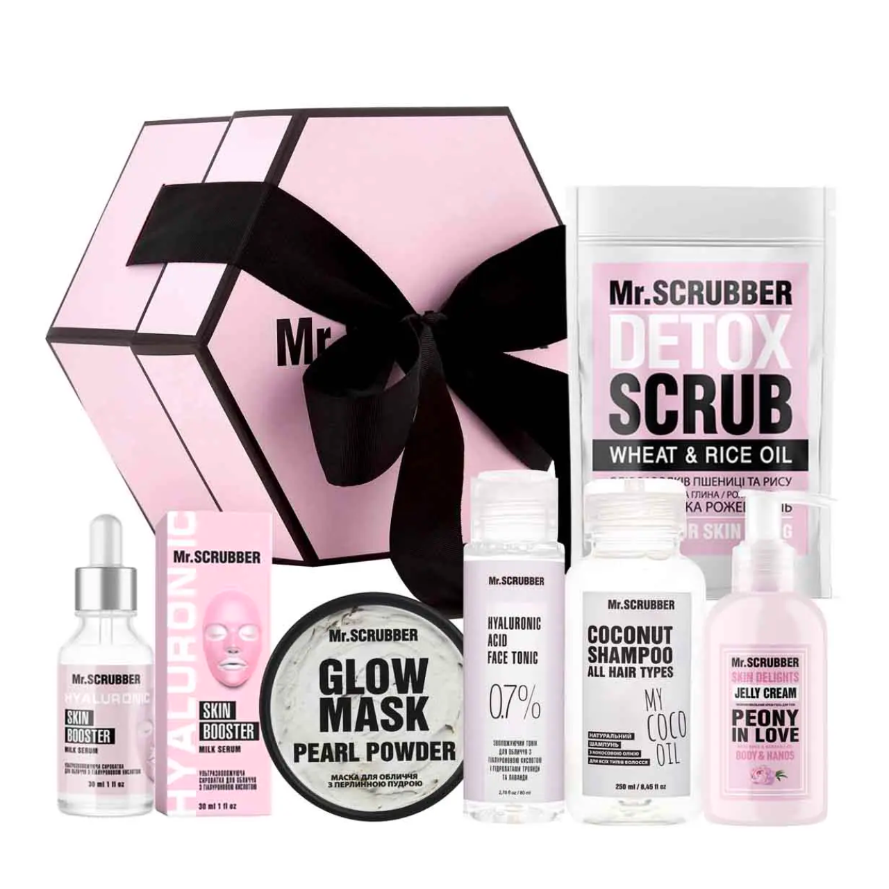 Подарунковий набір доглядової косметики Mr Scrubber Woman Set для обличчя та тіла