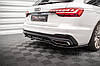 Дифузор Audi A4 b9 s-line (2019+) тюнінг обвіс спідниця елерон (V1), фото 3