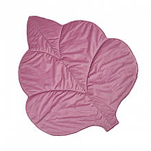 Килимок листок 100х120 Velvet, purpur, розовый дым