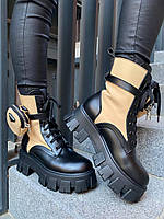 Prada Boots Zip Pocket Black. Nude кроссовки и кеды высокое качество высокое качество Размер 37