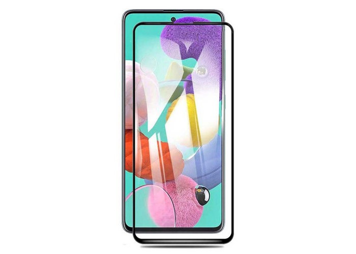 Скло Lux Samsung Galaxy A71 Чорне, фото 1
