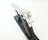 Дитячий пістолет Кольт срібний Colt M1911 Hi-Capa Galaxy G6S, фото 3