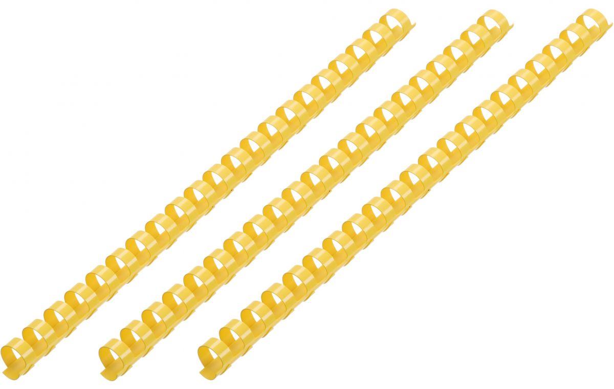 2E Пластикові пружини для біндера, 51мм, жовті, 50шт