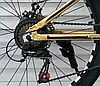 Гірський підлітковий велосипед TopRider 680 24" алюмінієвий Золотий, фото 4