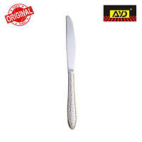 Нож столовый "EXTRA" AYD с золотом (полированная нержавеющая сталь 18/10, 6 шт. в упаковке), арт. 1182014Z