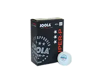 М'ячі для настільного тенісу Joola Super-P 3* 40+ (6 шт. в уп, білий)