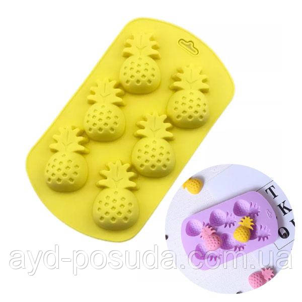 Силіконова форма для цукерок "Ананас" арт. 870-155244, фото 1