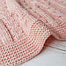 Плед в'язаний Ohaina коси 220x200 Peach Pink, фото 2