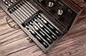 Набір шампурів у дерев'яний кейс Пікнік подарунковий набір шампурів для барбекю та шашликів, фото 5
