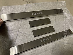 Накладки на пороги KIA RIO III з 2011 р. (Standart)