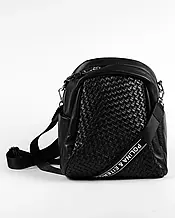 Рюкзак жіночий Polina&Eiterou 17015 Чорний шкіра