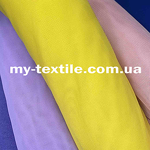 Сітка стрейч 150 см однотонна Жовтий