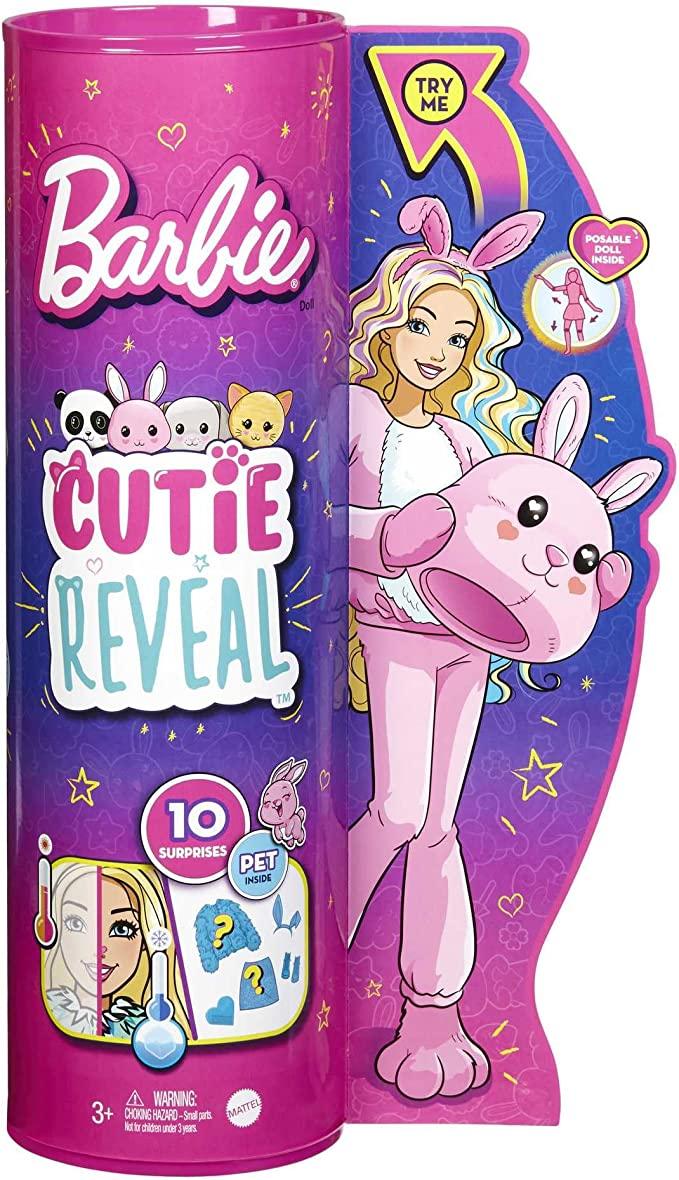 УЦІНКА (Примʼята коробка) Barbie Cutie Reveal Doll with Bunny Plush Costume Барбі в костюмі Кролика (HHG19)
