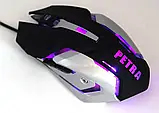 Ігровий комплект клавіатура і миша PETRA MK для ПК комп'ютера геймерський з RGB підсвіткою, фото 7