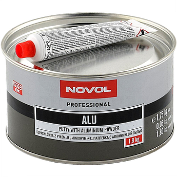 Шпаклівка з алюмінієвим наповнювачем Novol ALU, 1,8 кг