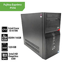 Системний блок Fujitsu Esprimo P556 (Core I3-6100/16Gb/SSD 120 Gb)