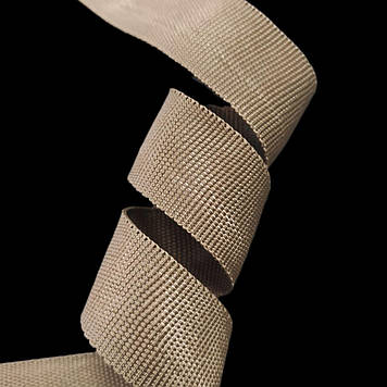 Стрічка стропа окантовна (обшивка) 23 мм репсовое плетіння поліпропіленові колір койот