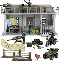 Single Армейская фигурка Click N 'Play и военный игровой набор с многоуровневым командным центром, включа