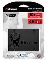 Твердотільний накопичувач 480Gb, Kingston SSDNow A400, SATA3, 2.5", TLC, 500/450 MB/s (SA400S37/480G)