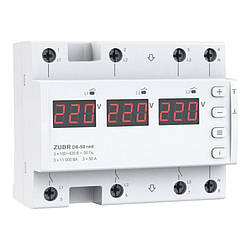 Трифазне реле напруги ZUBR D6-50А red