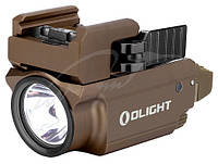 Ліхтар з ЛЦВ Olight Baldr Mini Desert Tan. Зелений ЛЦВ