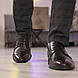 Чорно-бордові чоловічі туфлі на шнурівці 39 40 41 44, фото 9