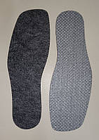 Стельки армированные "штробель" толщина 3 мм + + армирующий слой. Размеры 34-46 Серые