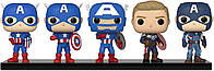POP Funko Marvel: Year of the Shield - Captain America Through The Ages 5 Pack, Exclusive, Multicolor, (5