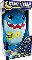 Snuggly Shark Ontel Star Belly Dream Lites, ночник с чучелами животных, приятный голубой щенок - проектир