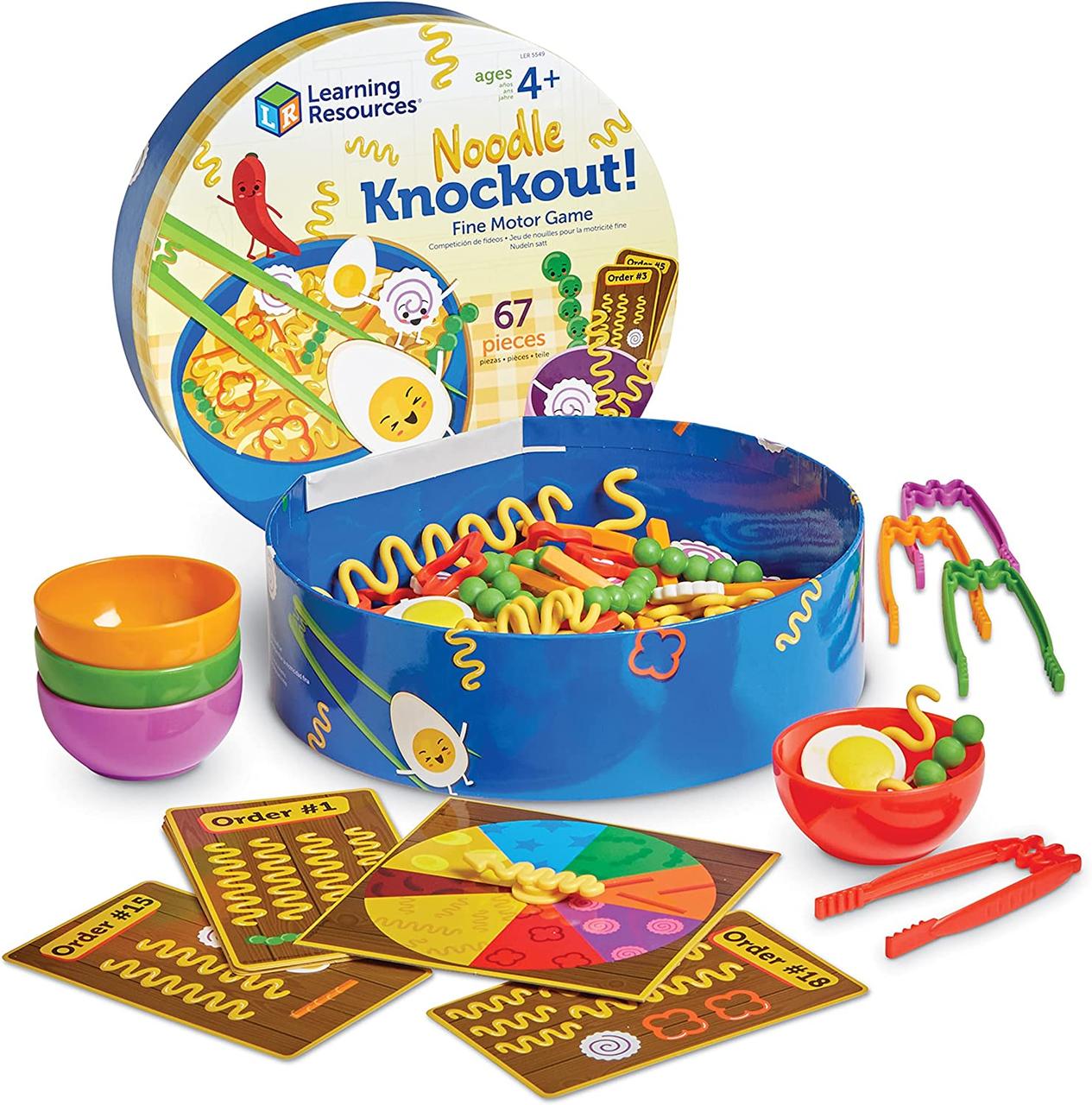 Fine Motor Game Навчальні ресурси Noodle Knockout! Гра з дрібною моторикою, іграшки для розвитку дрібної