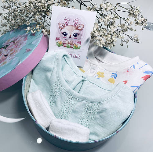 Подарочный комплект одежды для новорожденной девочки 3-6 мес, боксы для ...