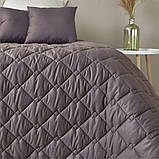 Покривало на ліжко диван 180х210 см IDEIA стьобане двостороннє якісна стібка мікрофібра, фото 6