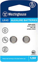 Батарейка Щелочная Westinghouse Alkaline таблетка LR43 1.5 V 2шт/уп blister