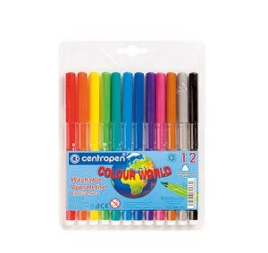 Фломастери Centropen 12 кольорів Color World 7550/12