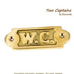 Табличка на двері в туалет 4125 W.C.