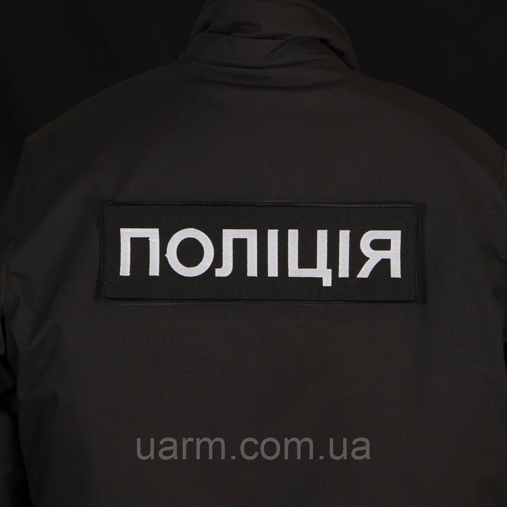 Нашивка НПУ Поліція на спину 32 x 10 см липучка