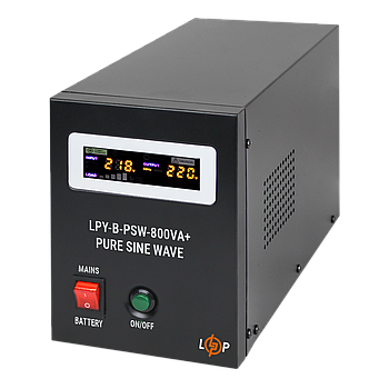 ДБЖ з правильною синусоїдою 12V LPY-B-PSW-800VA+(560Вт) 5A/15A