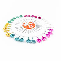 Портнівська шпилька зі акриловою головкою 53 мм