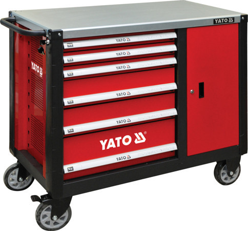 Инструментальная тележка Yato для СТО и мастерской 6 ящиков - фото 1 - id-p1767482190