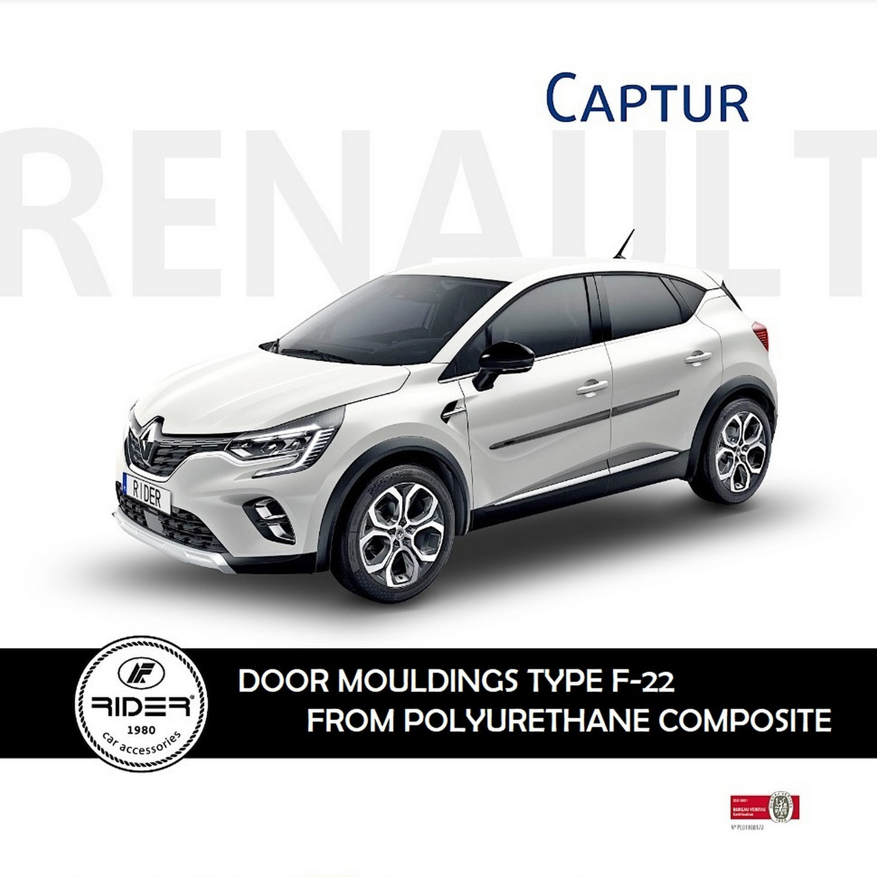 Молдинги на двері для Renault Captur II 2020+