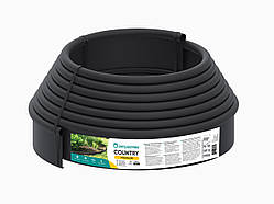 Бордюр садовий пластиковий чорний Country Premium – 10 метрів