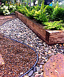 Бордюр садовий пластиковий чорний Country Premium – 10 метрів, фото 3